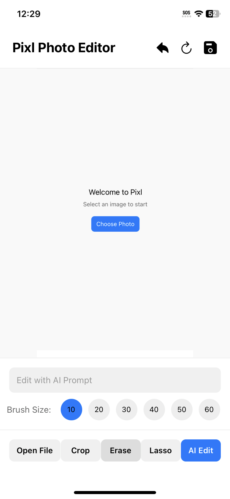 Pixl AI editing features